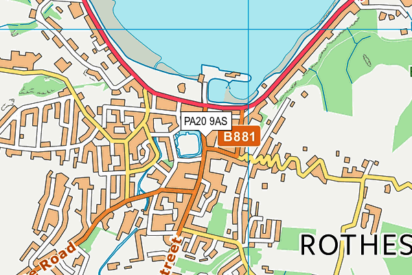 PA20 9AS map - OS VectorMap District (Ordnance Survey)