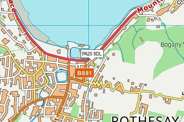 PA20 9DL map - OS VectorMap District (Ordnance Survey)