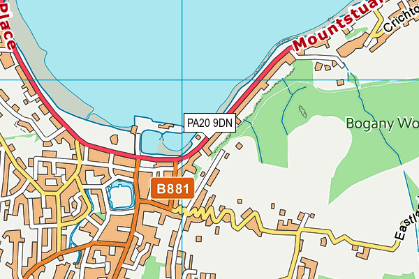 PA20 9DN map - OS VectorMap District (Ordnance Survey)
