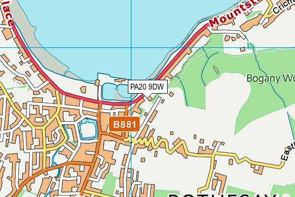 PA20 9DW map - OS VectorMap District (Ordnance Survey)