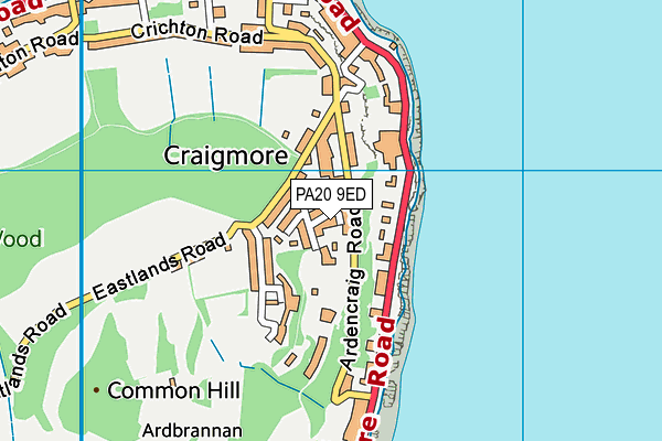 PA20 9ED map - OS VectorMap District (Ordnance Survey)