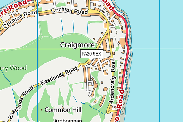 PA20 9EX map - OS VectorMap District (Ordnance Survey)