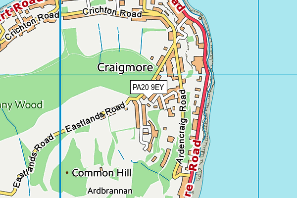 PA20 9EY map - OS VectorMap District (Ordnance Survey)