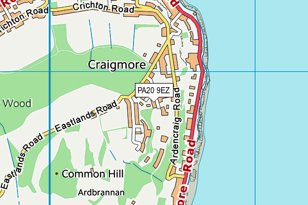 PA20 9EZ map - OS VectorMap District (Ordnance Survey)