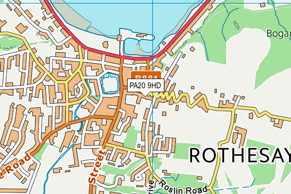 PA20 9HD map - OS VectorMap District (Ordnance Survey)