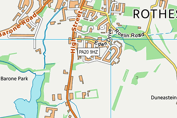 PA20 9HZ map - OS VectorMap District (Ordnance Survey)