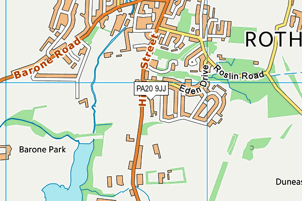 PA20 9JJ map - OS VectorMap District (Ordnance Survey)