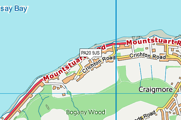 PA20 9JS map - OS VectorMap District (Ordnance Survey)