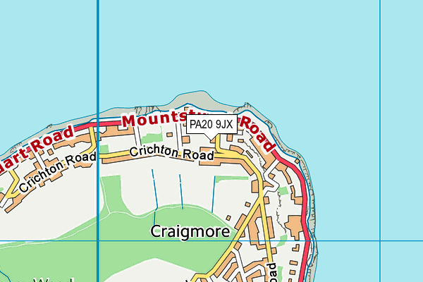 PA20 9JX map - OS VectorMap District (Ordnance Survey)