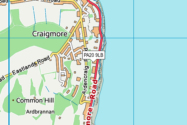 PA20 9LB map - OS VectorMap District (Ordnance Survey)