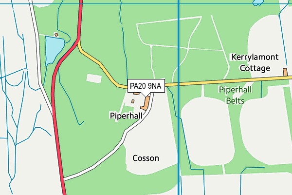 PA20 9NA map - OS VectorMap District (Ordnance Survey)