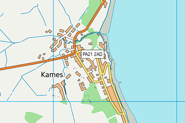 PA21 2AD map - OS VectorMap District (Ordnance Survey)