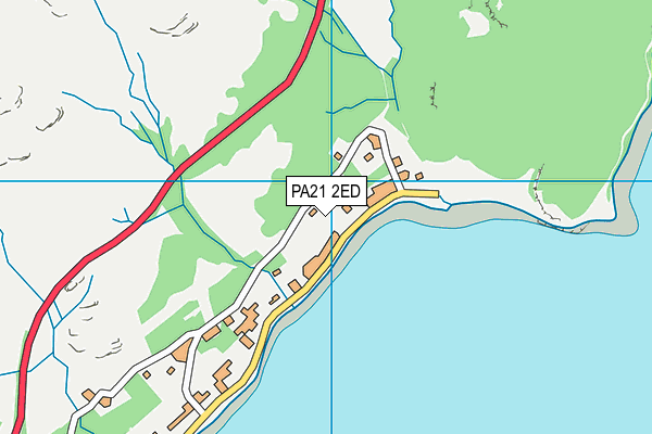 PA21 2ED map - OS VectorMap District (Ordnance Survey)