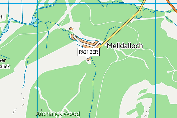 PA21 2ER map - OS VectorMap District (Ordnance Survey)