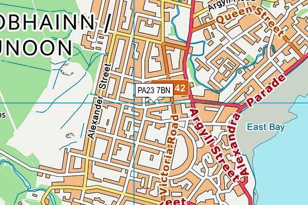 PA23 7BN map - OS VectorMap District (Ordnance Survey)