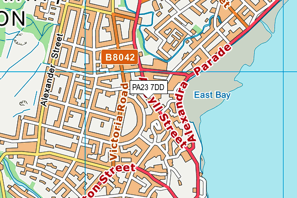 PA23 7DD map - OS VectorMap District (Ordnance Survey)