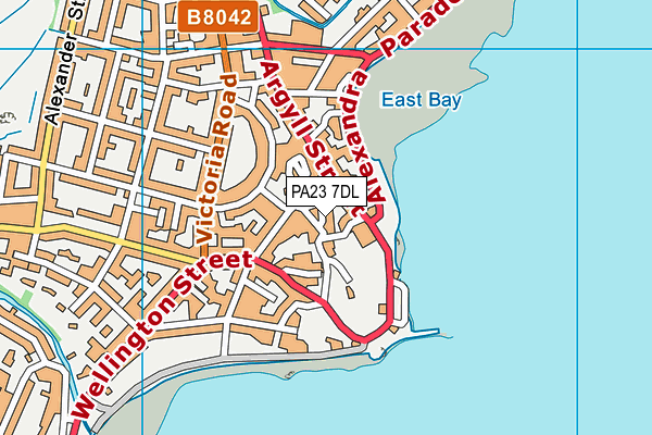 PA23 7DL map - OS VectorMap District (Ordnance Survey)