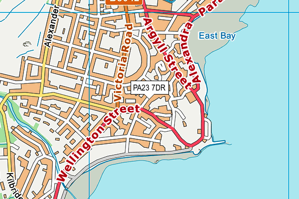 PA23 7DR map - OS VectorMap District (Ordnance Survey)