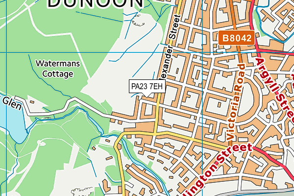 PA23 7EH map - OS VectorMap District (Ordnance Survey)