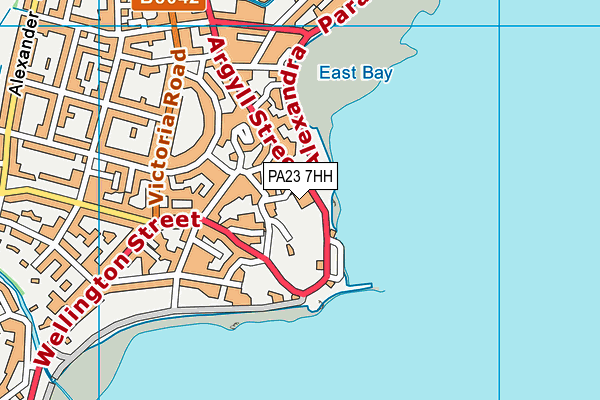 PA23 7HH map - OS VectorMap District (Ordnance Survey)