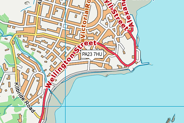 PA23 7HU map - OS VectorMap District (Ordnance Survey)