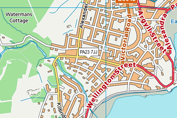 PA23 7JJ map - OS VectorMap District (Ordnance Survey)