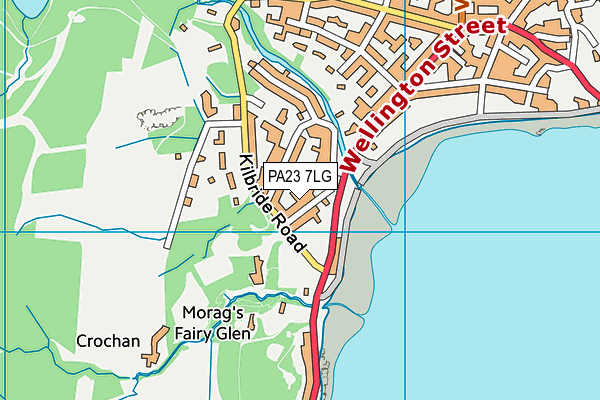 PA23 7LG map - OS VectorMap District (Ordnance Survey)