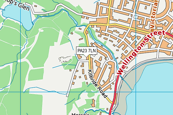 PA23 7LN map - OS VectorMap District (Ordnance Survey)