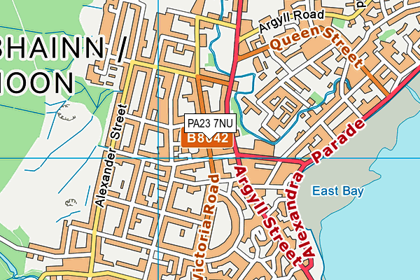 PA23 7NU map - OS VectorMap District (Ordnance Survey)