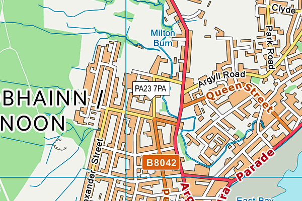 PA23 7PA map - OS VectorMap District (Ordnance Survey)