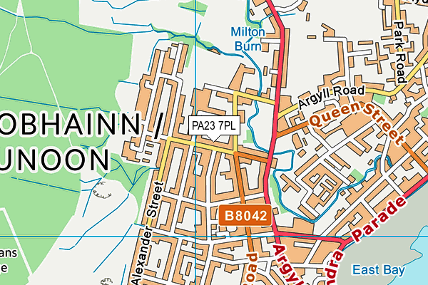 PA23 7PL map - OS VectorMap District (Ordnance Survey)