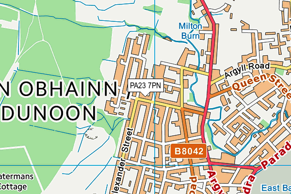 PA23 7PN map - OS VectorMap District (Ordnance Survey)