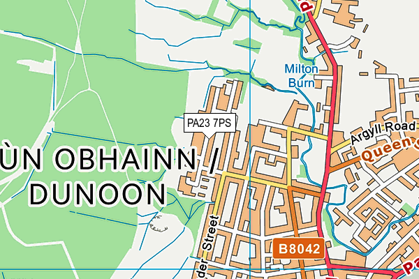 PA23 7PS map - OS VectorMap District (Ordnance Survey)