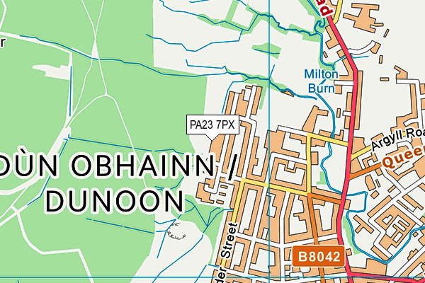 PA23 7PX map - OS VectorMap District (Ordnance Survey)