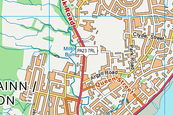 PA23 7RL map - OS VectorMap District (Ordnance Survey)