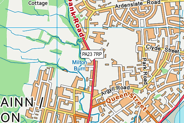 PA23 7RP map - OS VectorMap District (Ordnance Survey)