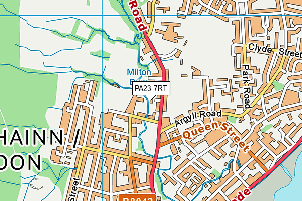 PA23 7RT map - OS VectorMap District (Ordnance Survey)
