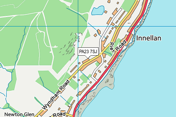 PA23 7SJ map - OS VectorMap District (Ordnance Survey)