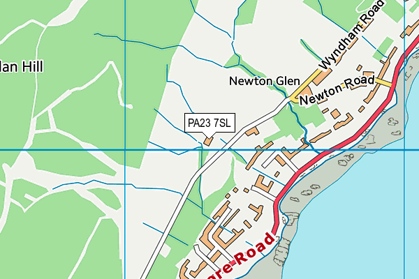 PA23 7SL map - OS VectorMap District (Ordnance Survey)