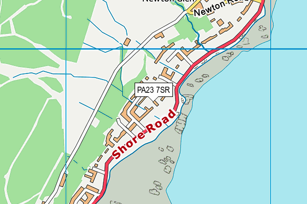PA23 7SR map - OS VectorMap District (Ordnance Survey)
