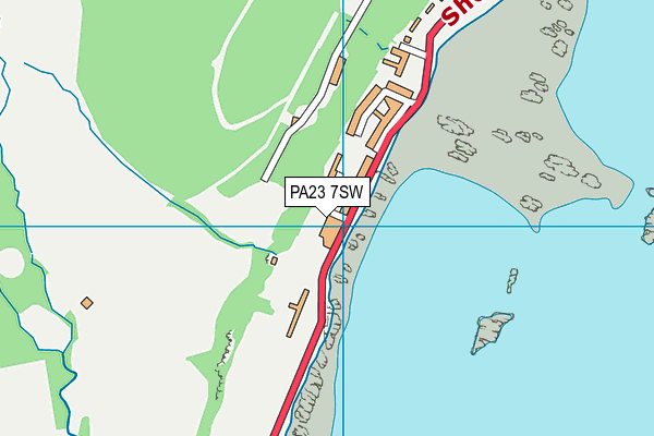 PA23 7SW map - OS VectorMap District (Ordnance Survey)