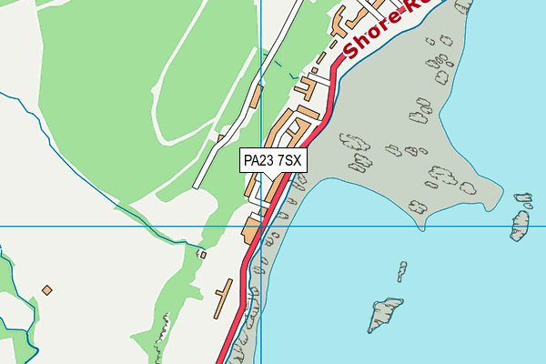 PA23 7SX map - OS VectorMap District (Ordnance Survey)