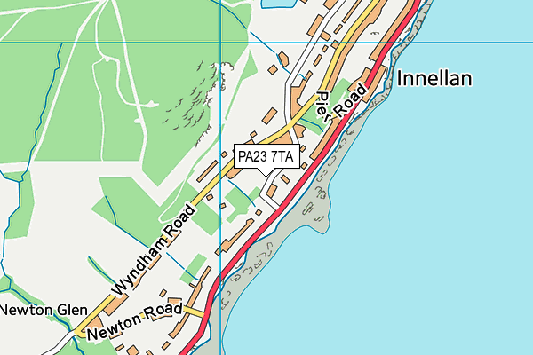PA23 7TA map - OS VectorMap District (Ordnance Survey)