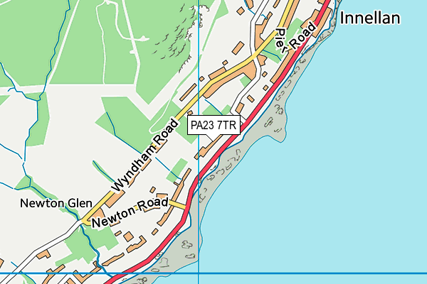 PA23 7TR map - OS VectorMap District (Ordnance Survey)