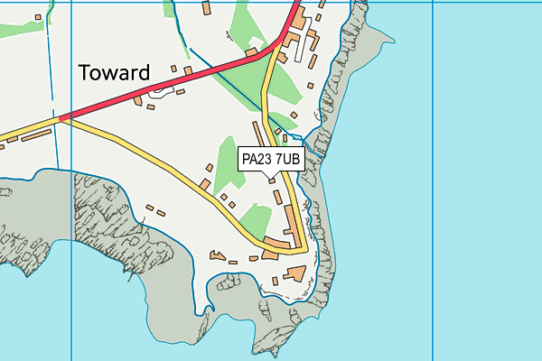 PA23 7UB map - OS VectorMap District (Ordnance Survey)