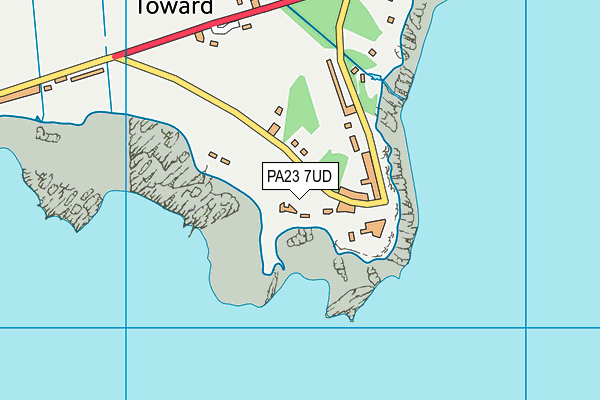 PA23 7UD map - OS VectorMap District (Ordnance Survey)