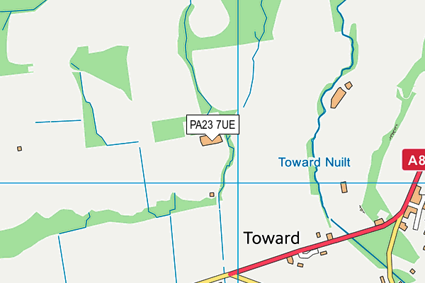 PA23 7UE map - OS VectorMap District (Ordnance Survey)