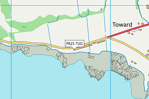 PA23 7UG map - OS VectorMap District (Ordnance Survey)