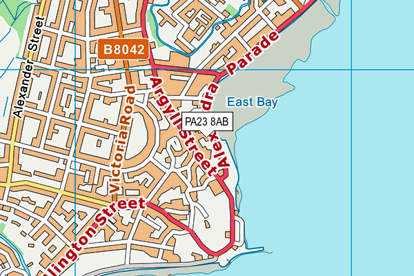 PA23 8AB map - OS VectorMap District (Ordnance Survey)