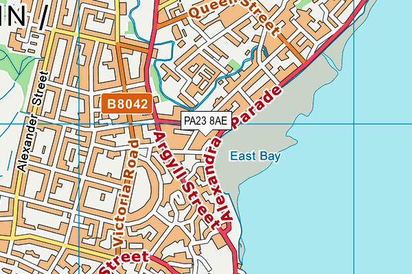 PA23 8AE map - OS VectorMap District (Ordnance Survey)